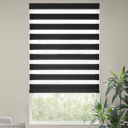Zebra Blind Black